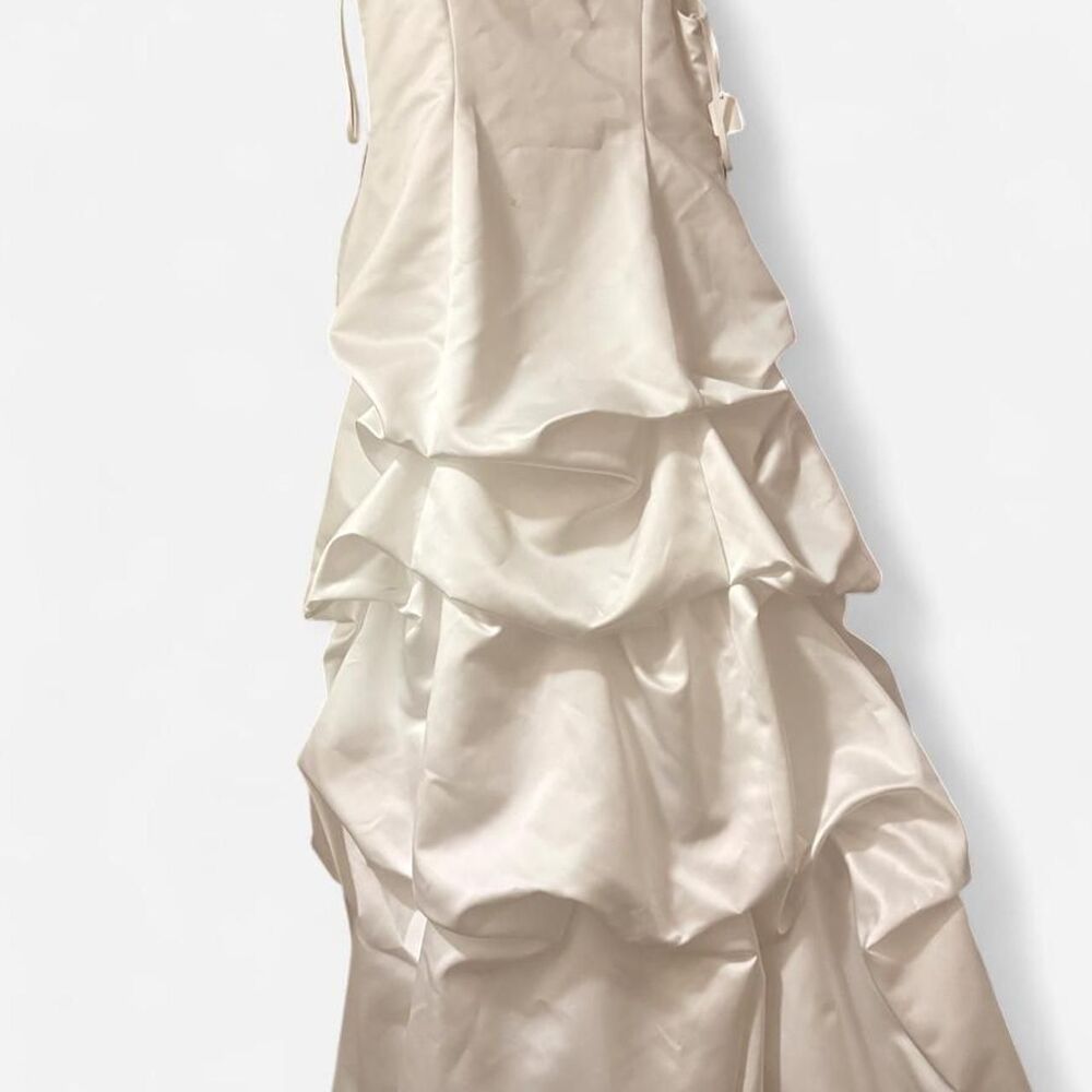 David-s-bridal Women's White and Cream Dress
